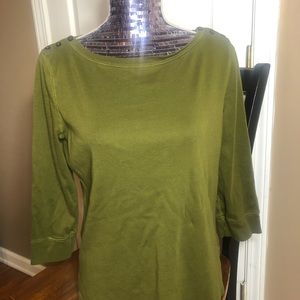 Olive green top